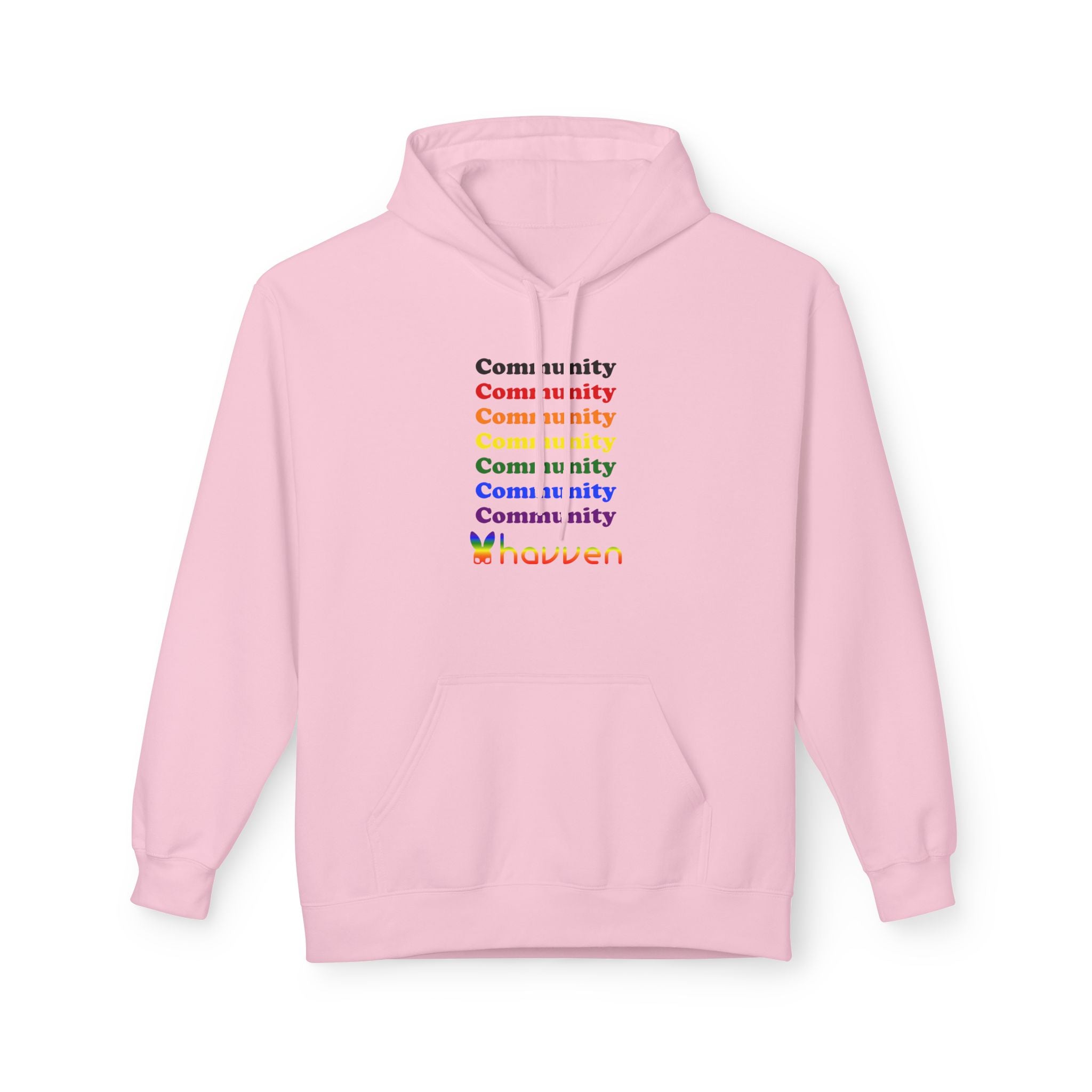 The "Community Armor" Pride Hoodie (Black Logo)