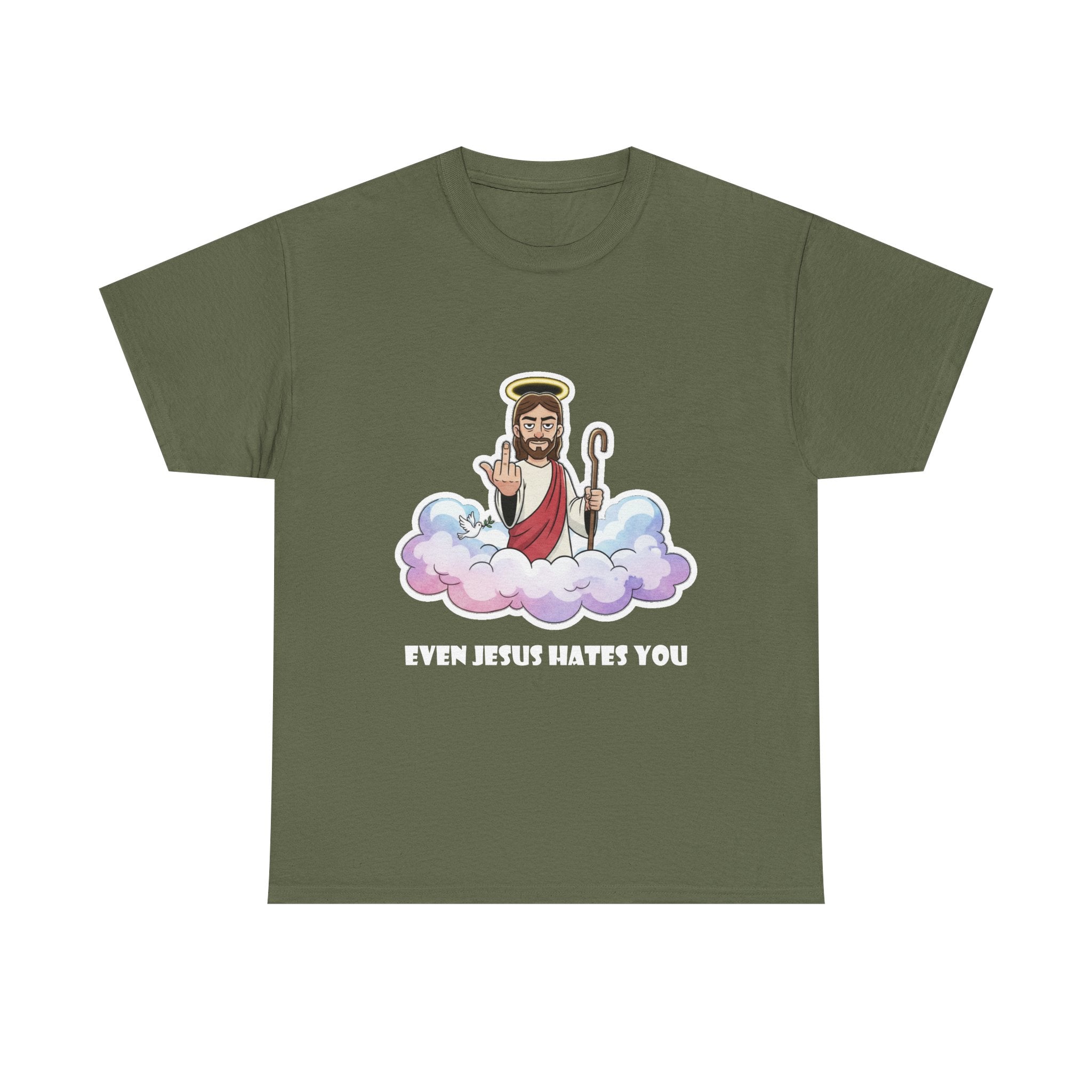 The "Even Jesus Hates You" Classic Tee (White Logo)