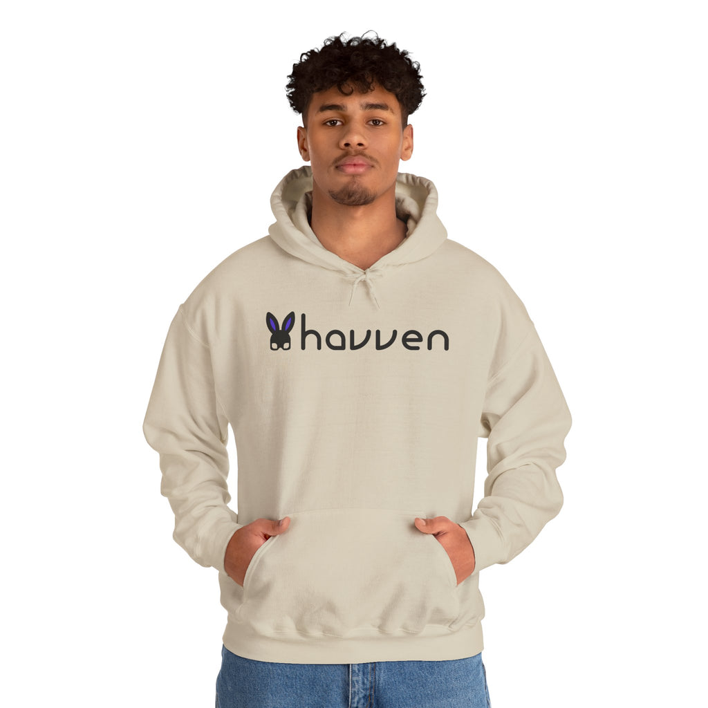 The "Heavy Blend Sanctuary" Pull-Over Hoodie (Black Logo)