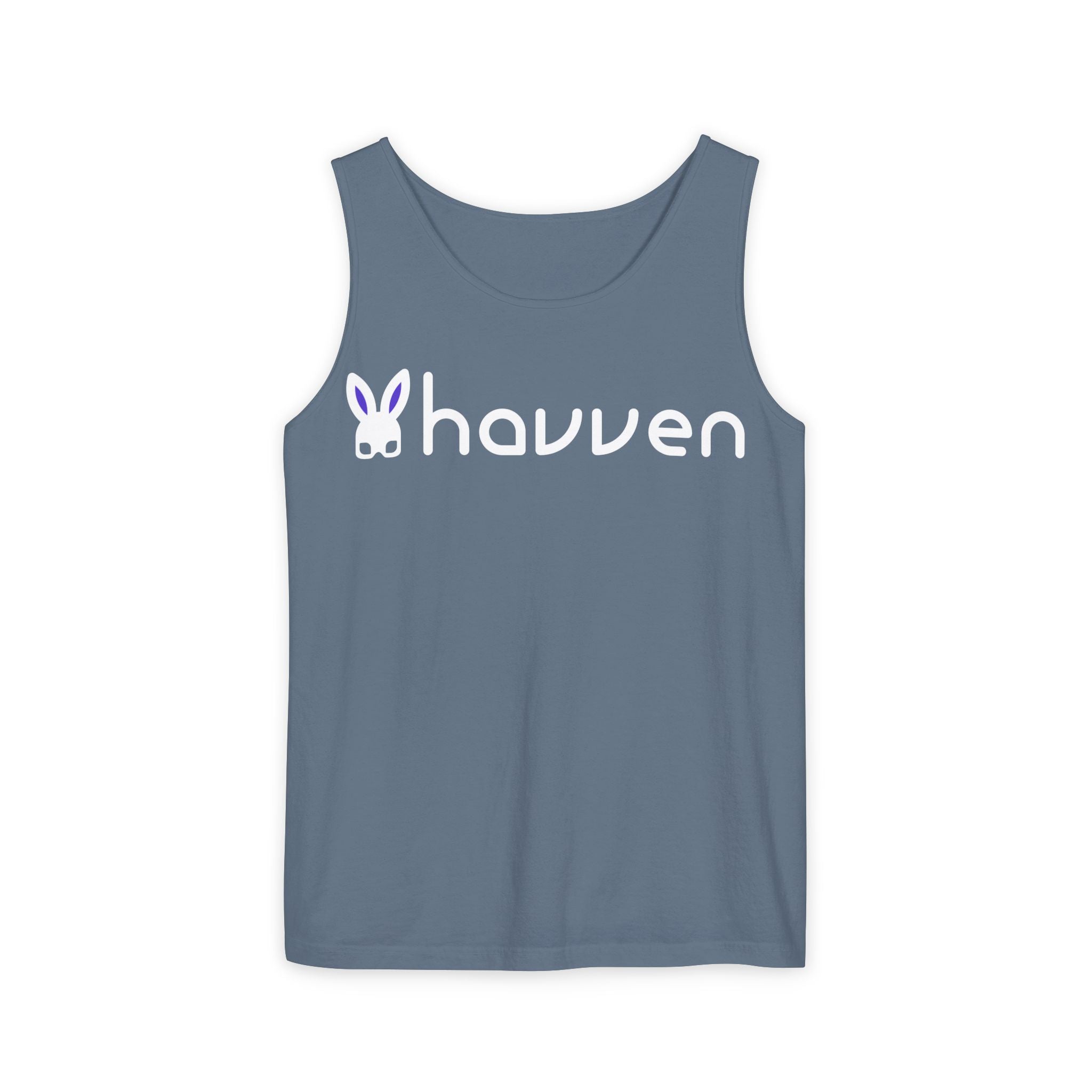 The "Ethically Dyed" Relaxed Tank (White Logo)