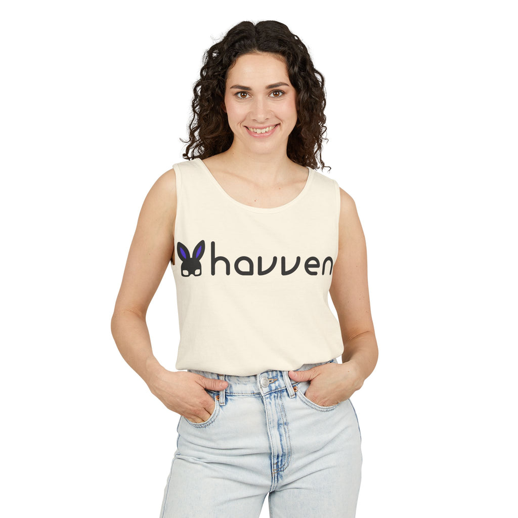 The "Ethically Dyed" Relaxed Tank (Black Logo)