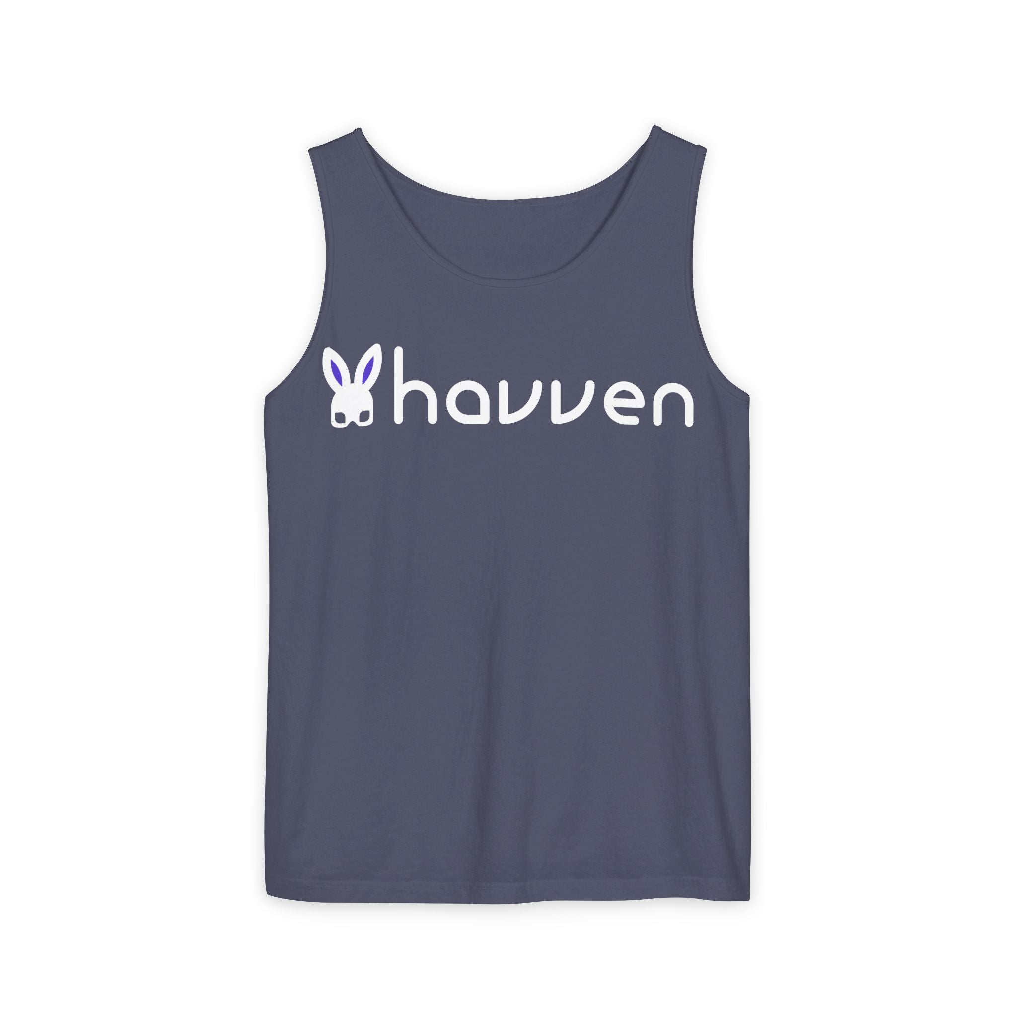 The "Ethically Dyed" Relaxed Tank (White Logo)