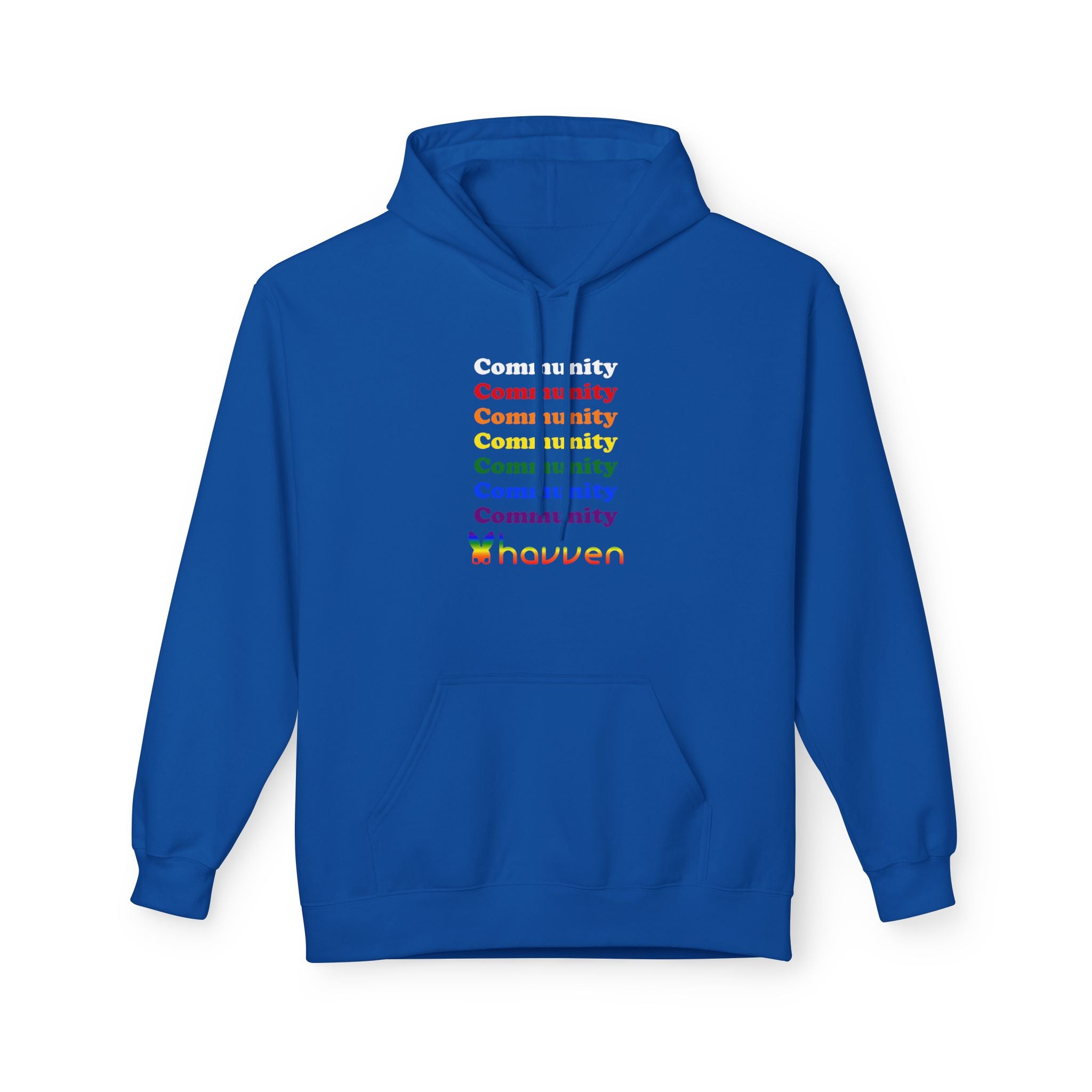 The "Community Armor" Pride Hoodie (White Logo)