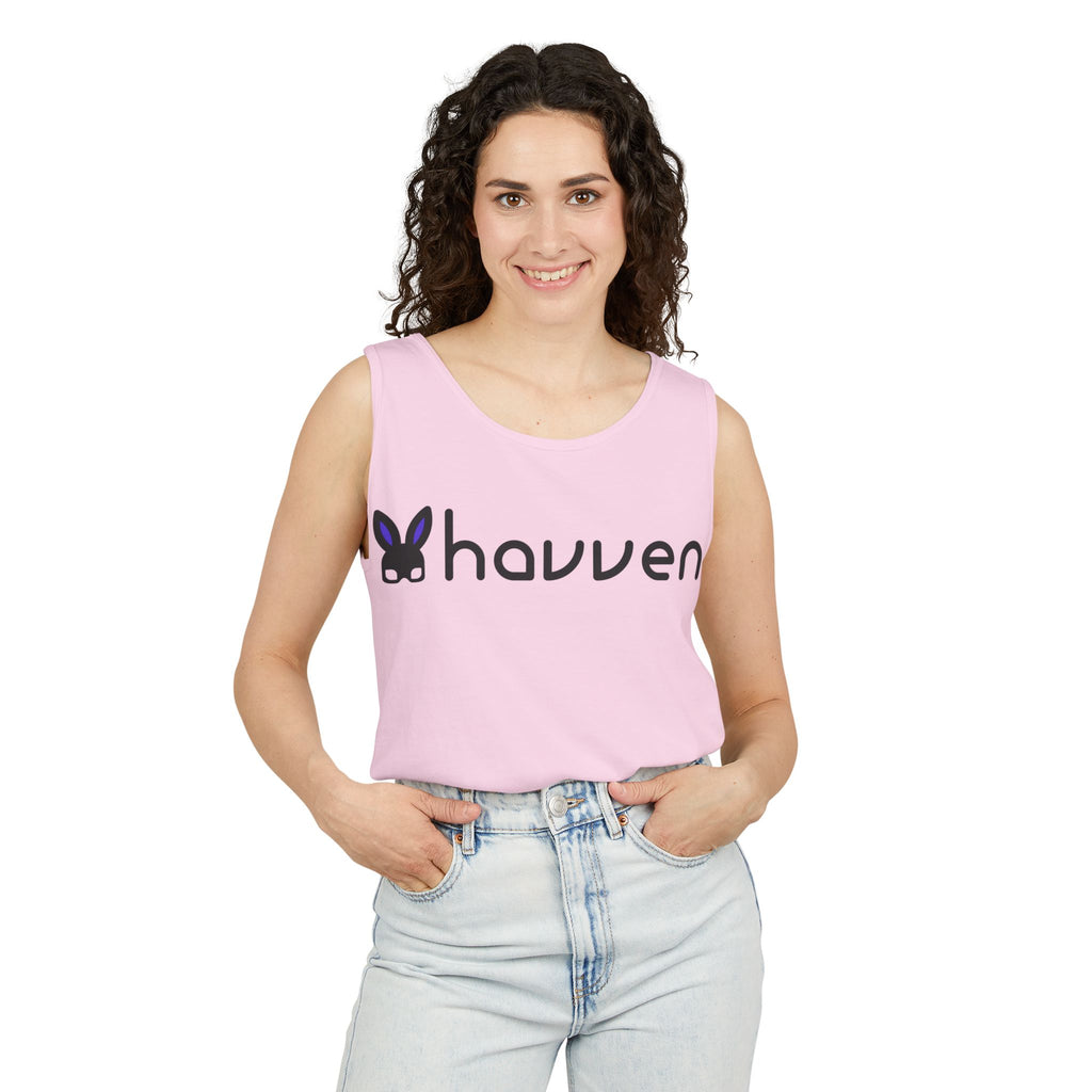 The "Ethically Dyed" Relaxed Tank (Black Logo)