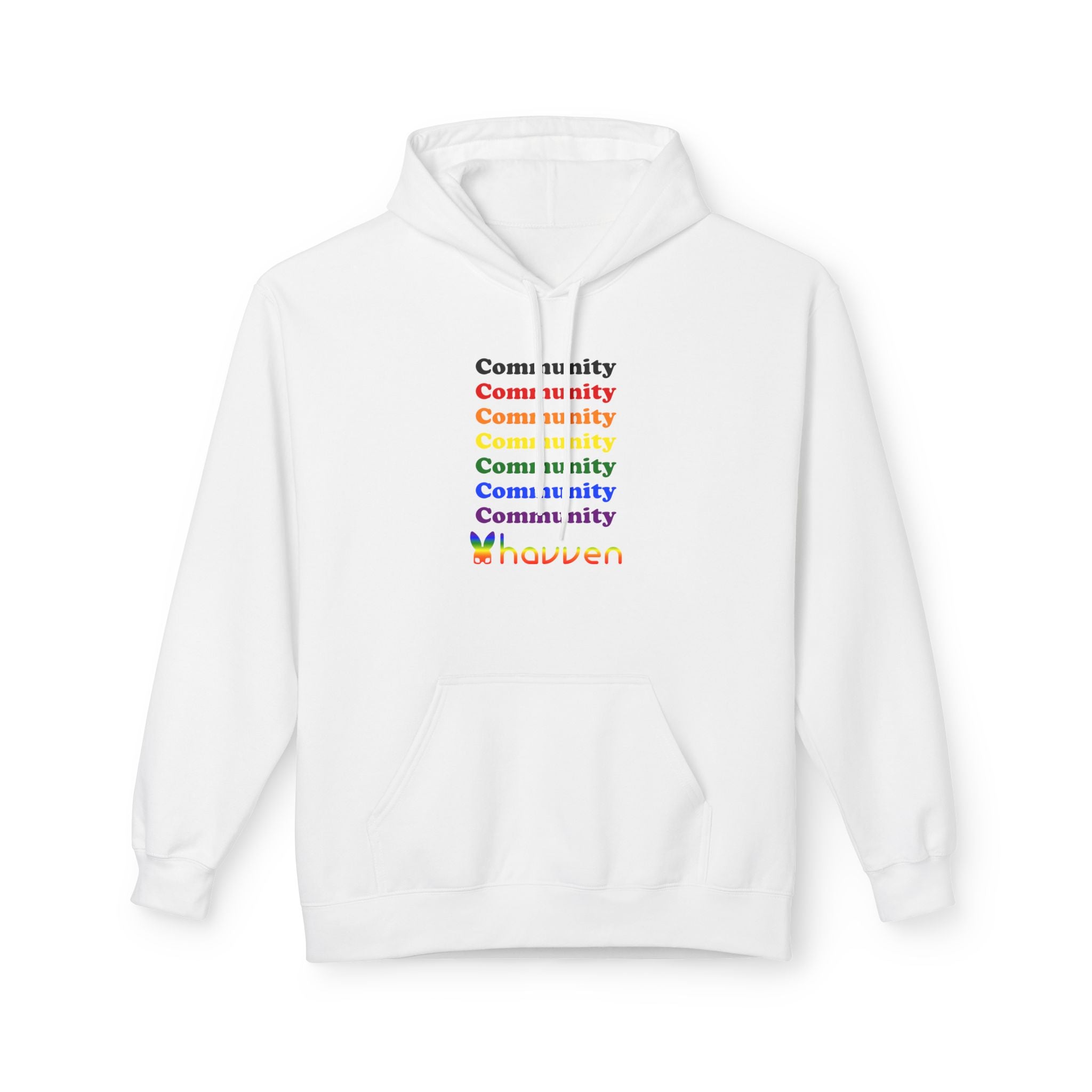 The "Community Armor" Pride Hoodie (Black Logo)