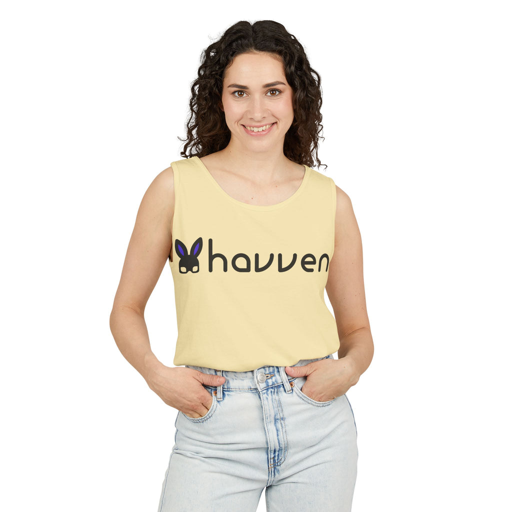 The "Ethically Dyed" Relaxed Tank (Black Logo)