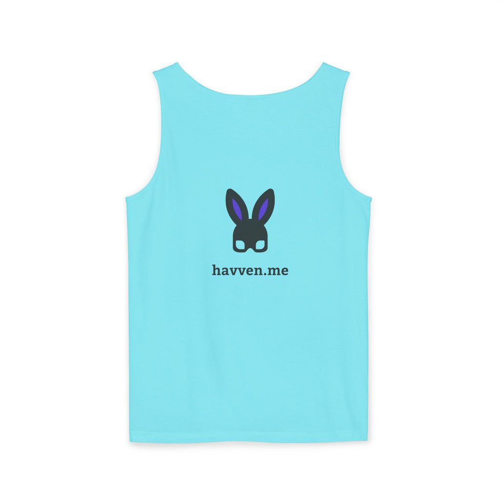 The "Ethically Dyed" Relaxed Tank (Black Logo)