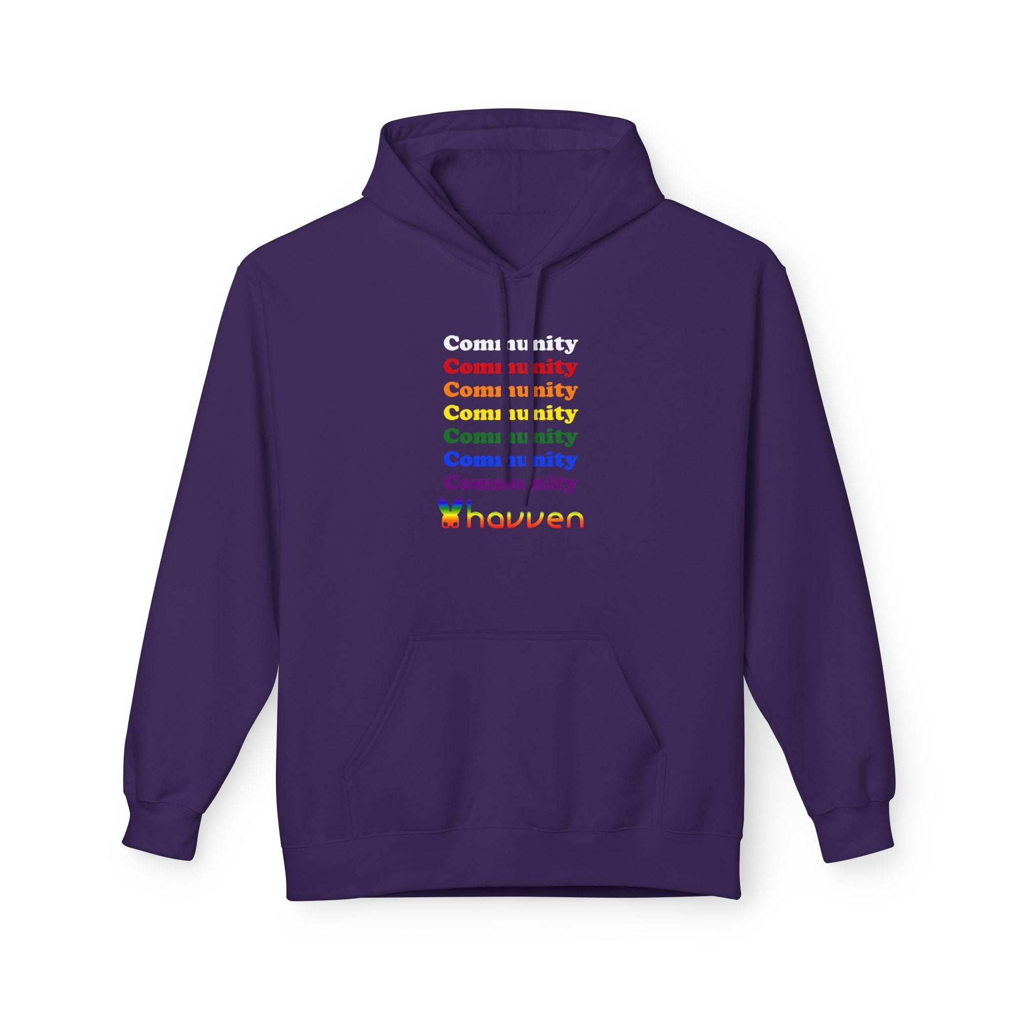 The "Community Armor" Pride Hoodie (White Logo)