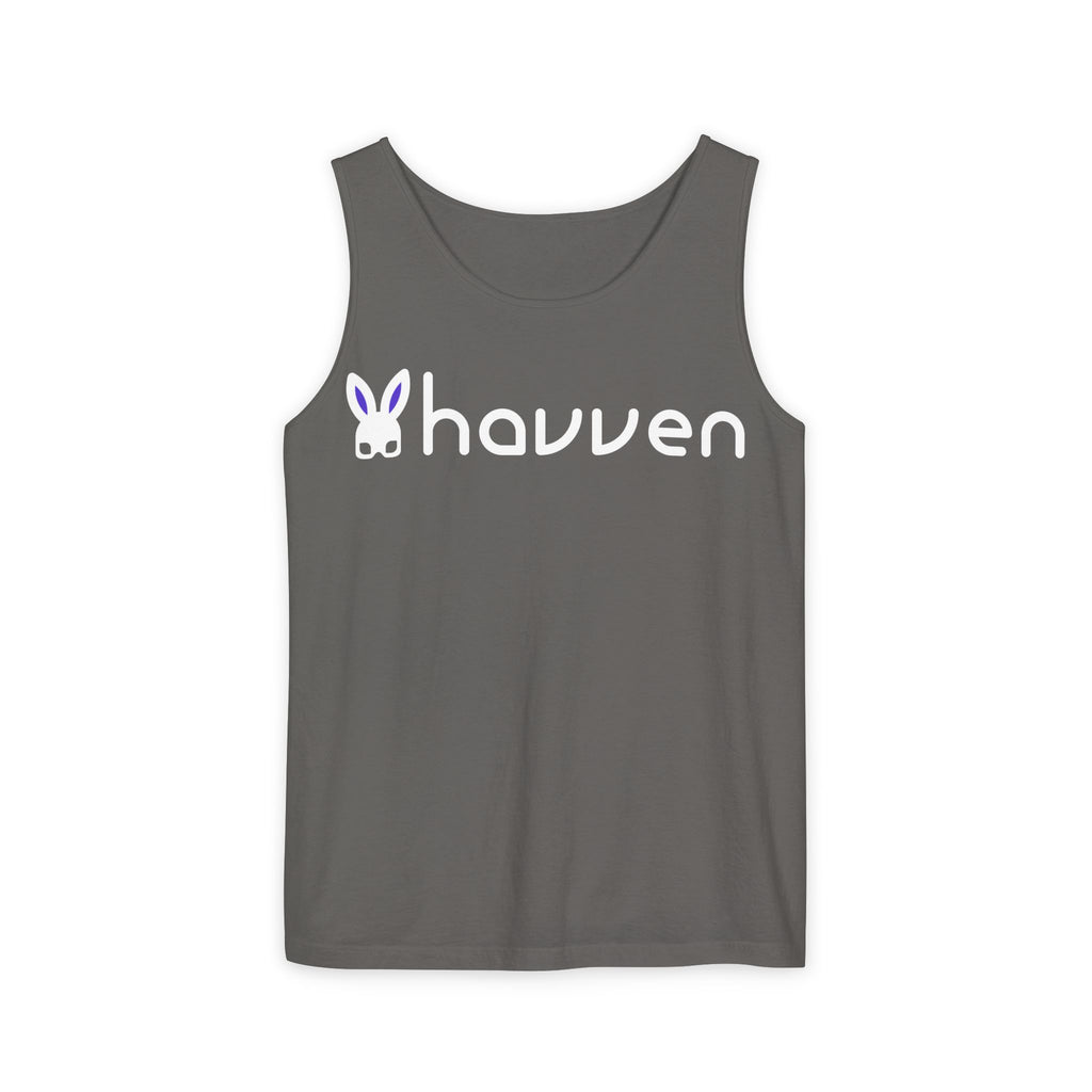 The "Ethically Dyed" Relaxed Tank (White Logo)