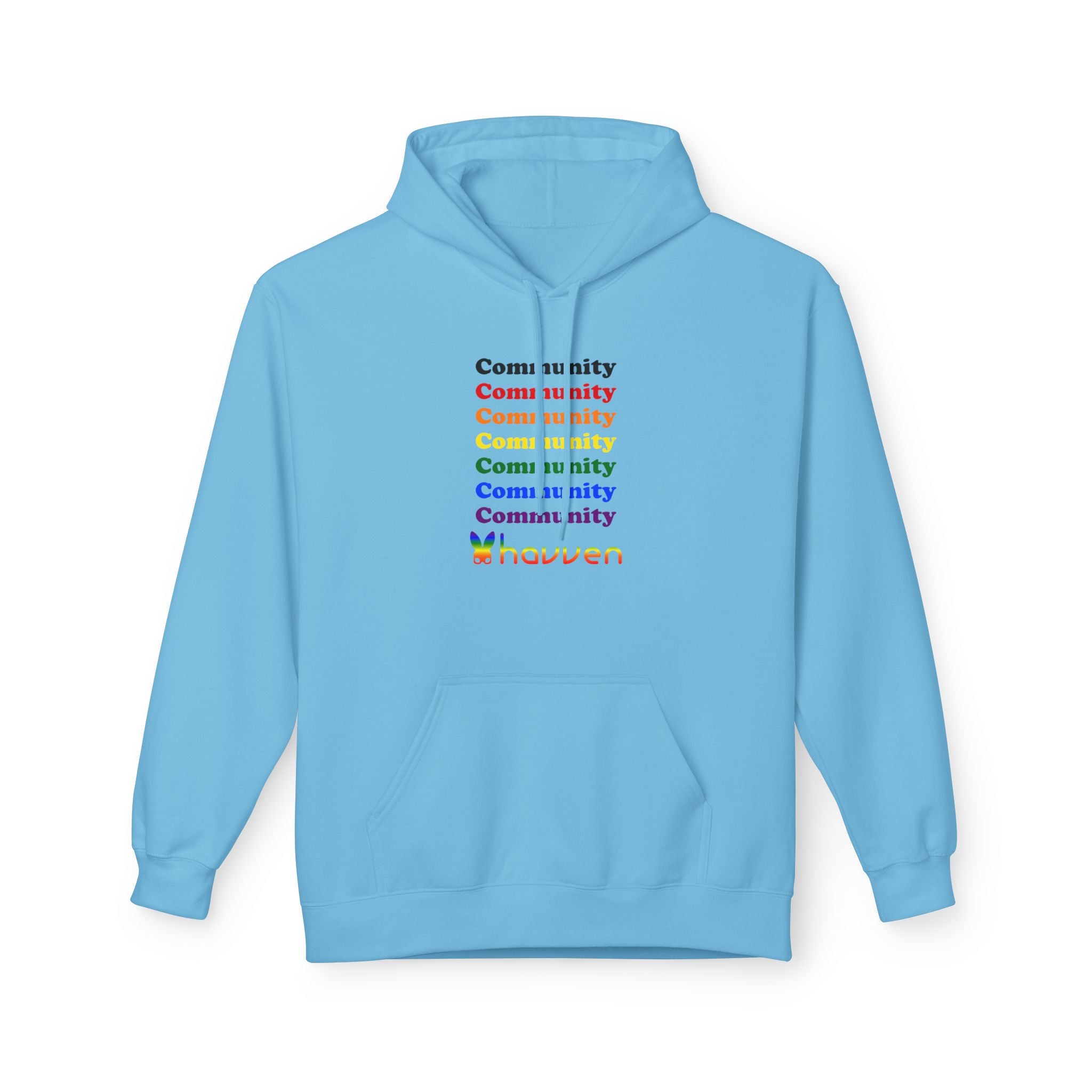 The "Community Armor" Pride Hoodie (Black Logo)
