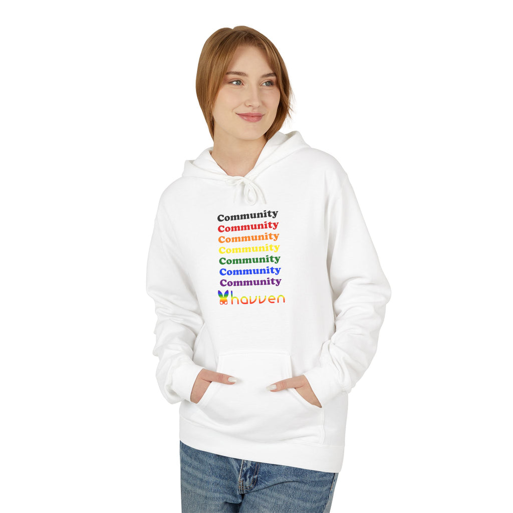 The "Community Armor" Pride Hoodie (Black Logo)
