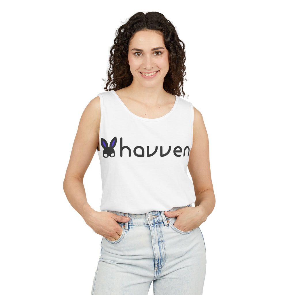 The "Ethically Dyed" Relaxed Tank (Black Logo)