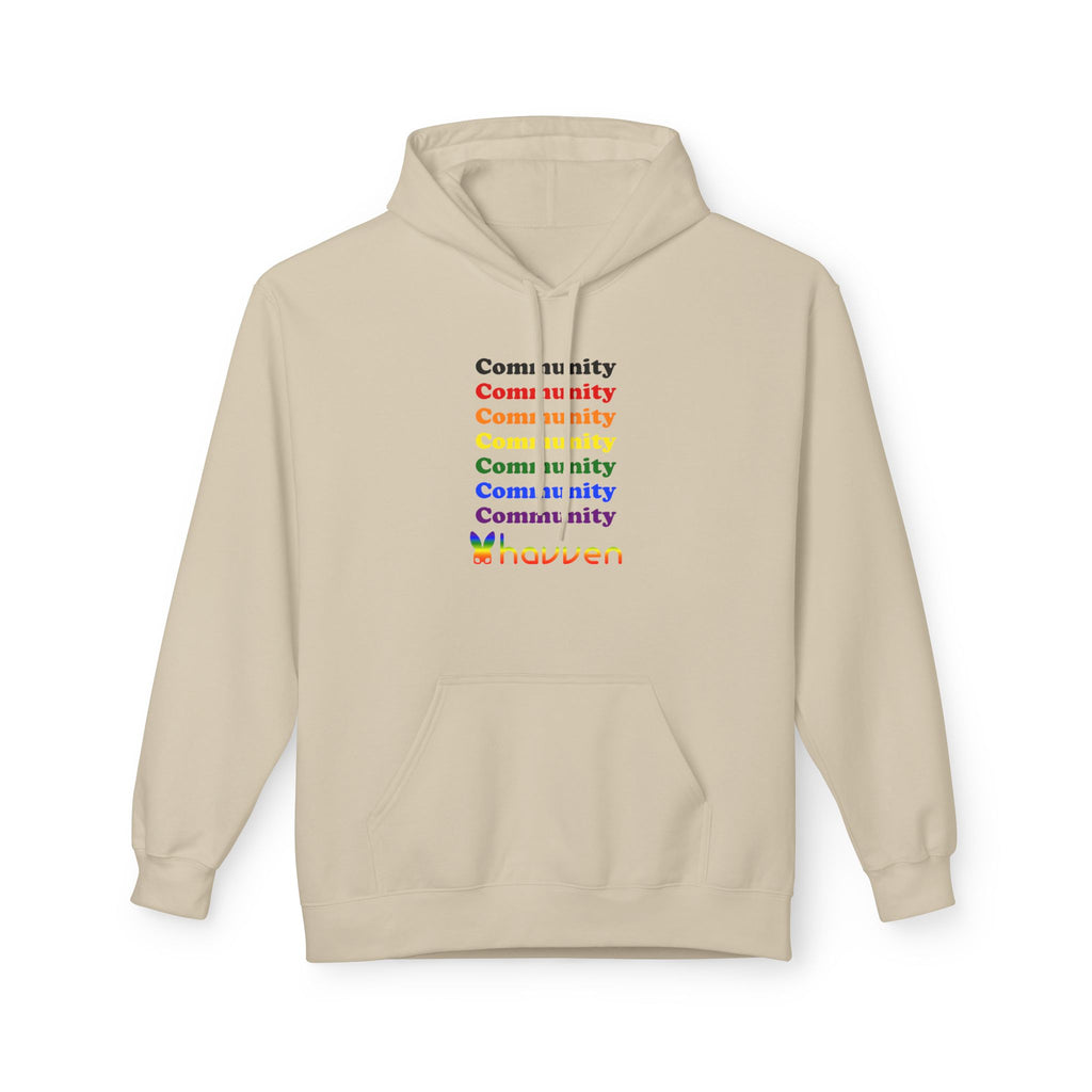 The "Community Armor" Pride Hoodie (Black Logo)