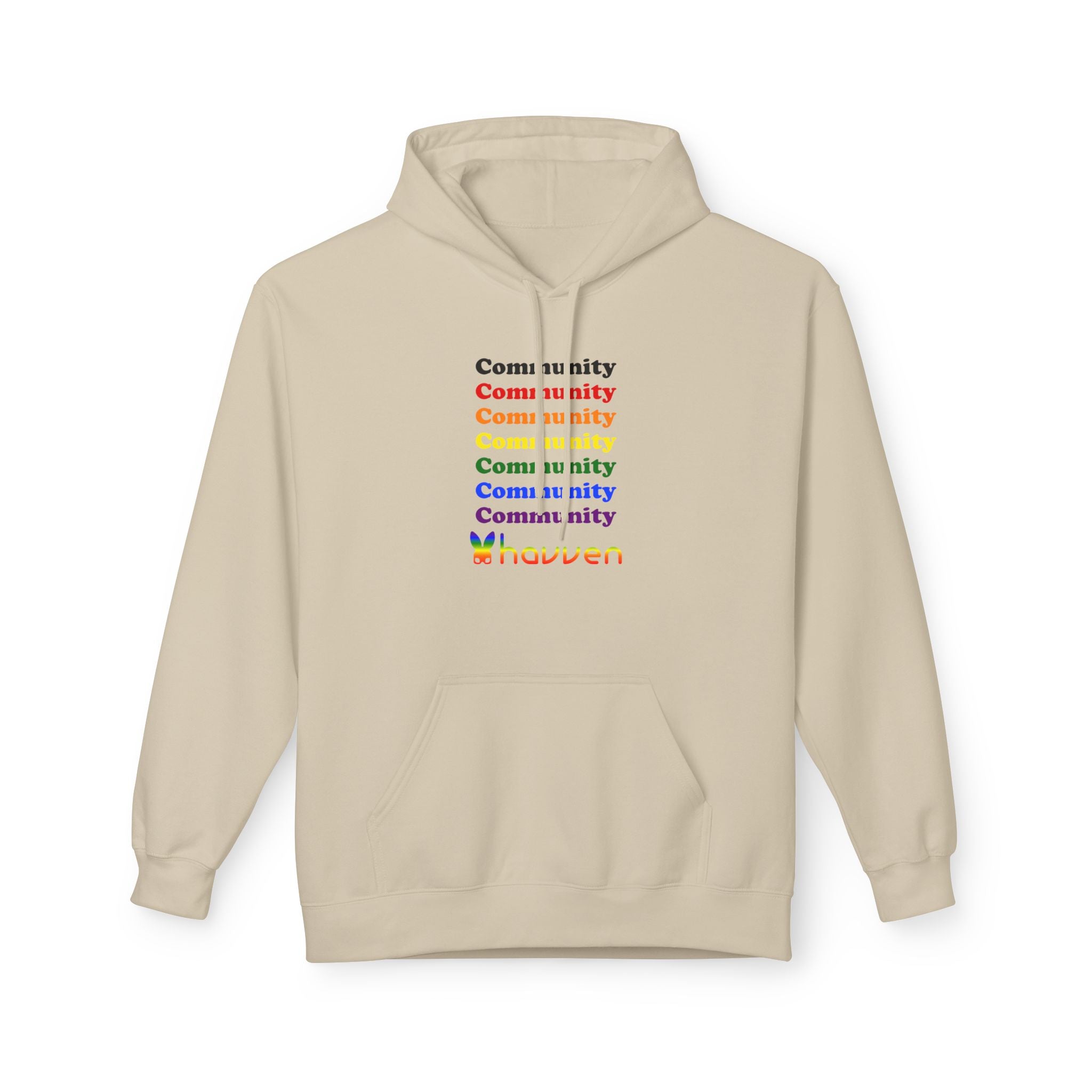 The "Community Armor" Pride Hoodie (Black Logo)